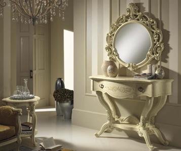 miroir rond design baroque pas cher