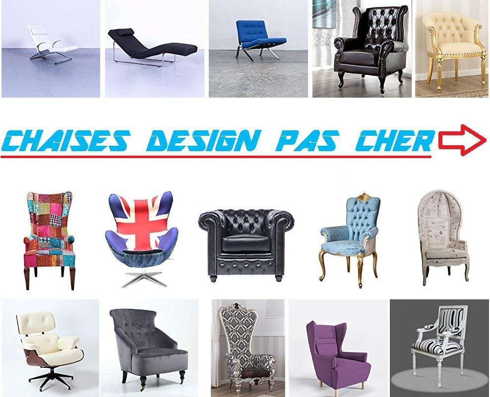 chaises design pas cher