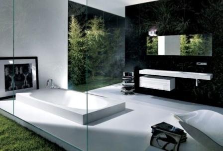 salle de bain amenagee modern design