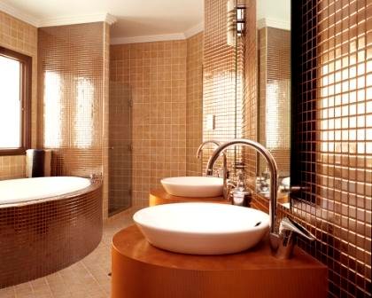 Salle de bain design luxe retro