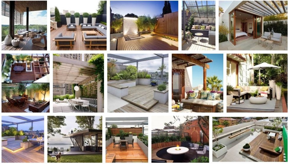 terrasses design pas cher contemporaines modernes