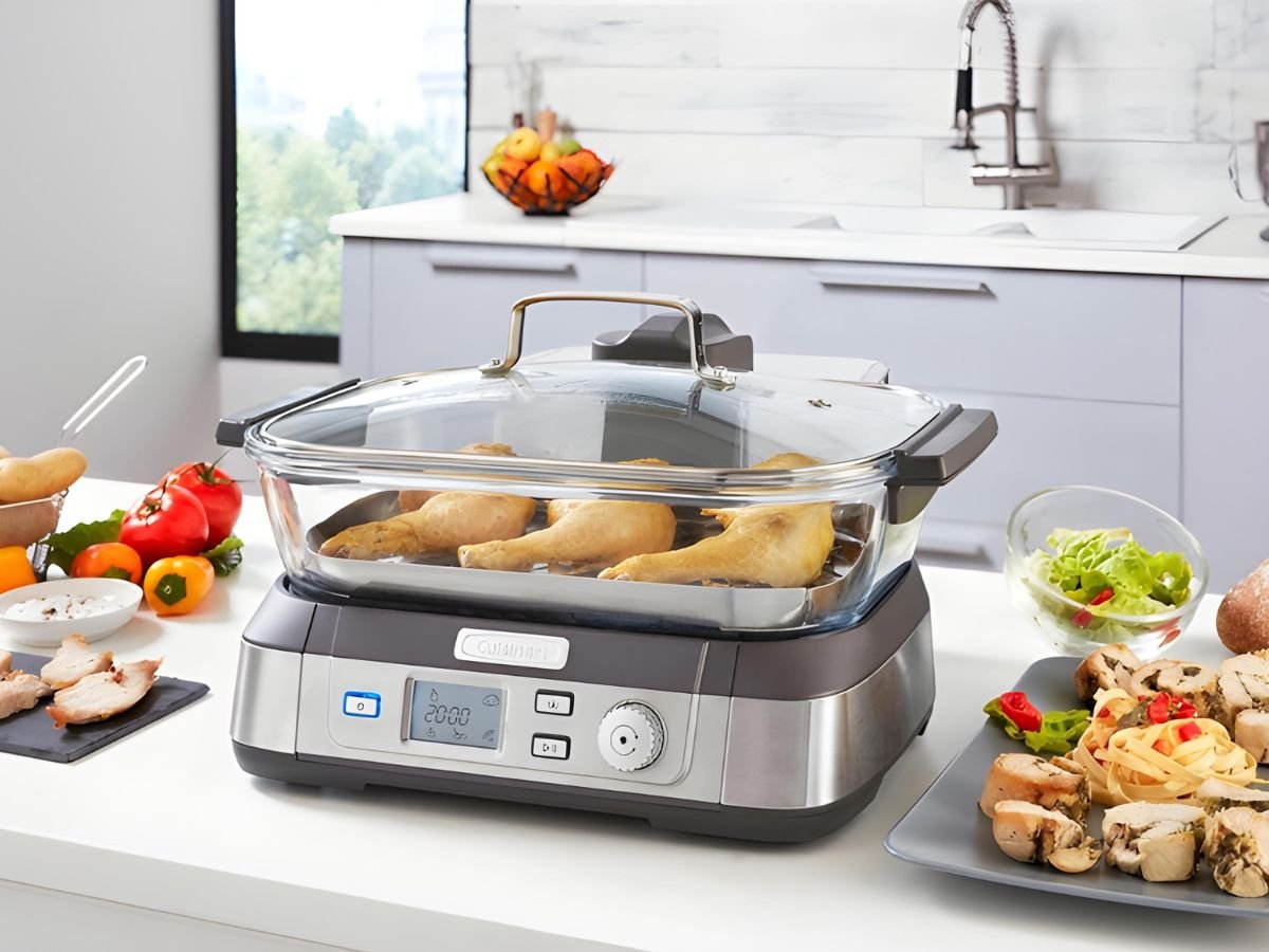 cuiseur vapeur inox electrique verre