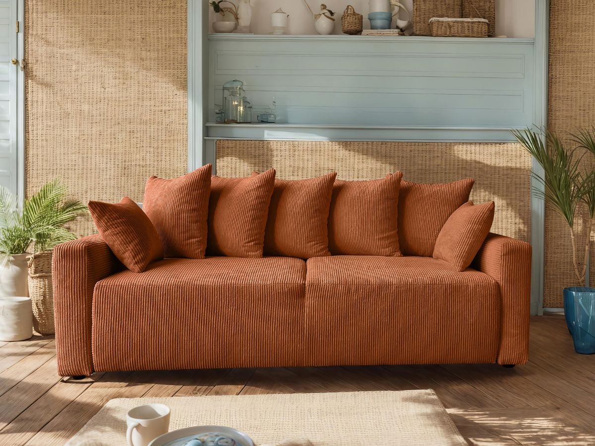 canape terracotta pas cher